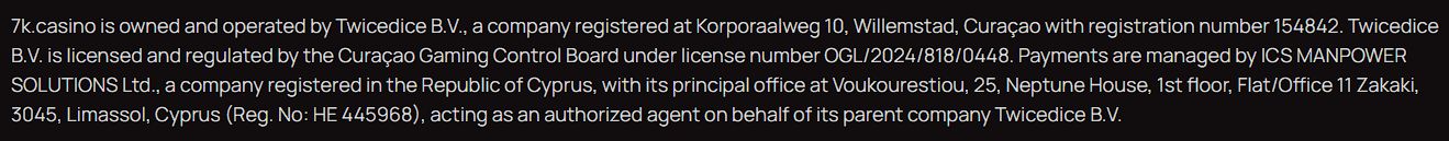 Депозит в 7K Casino через Click УЗ